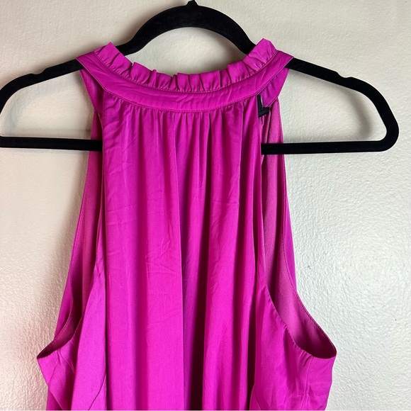 City Chic Halter Neck Maxi Dress Color: Lipstick Sz 16 - Picture 4 of 12